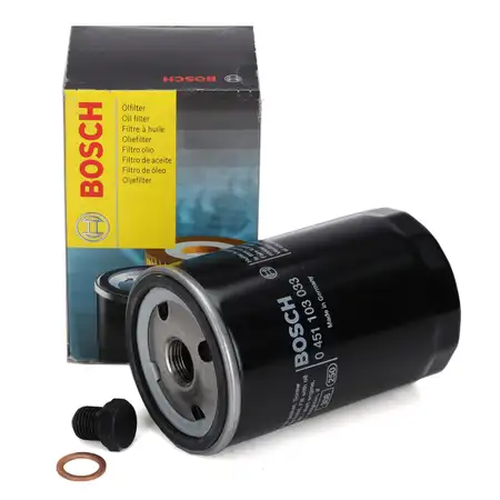 BOSCH 0451103033 &Ouml;lfilter + Schraube VW Golf 1 2 3 Passat Polo T4 Vento 056115561G