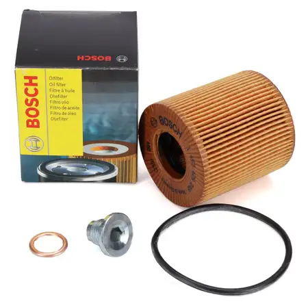 BOSCH 1457429249 &Ouml;lfilter + Schraube PEUGEOT 3008 Hybrid 224/299 PS ab 10.2019