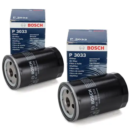 2x BOSCH 0451103033 &Ouml;lfilter VW Golf 1 2 3 LT 1 Passat Polo T3 T4 PORSCHE 924 056115561G