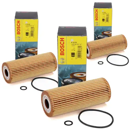 3x BOSCH 1457429122 &Ouml;lfilter MERCEDES W202 W203 W124 W210 W463 W163 W140 1041800109