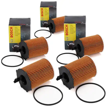 5x BOSCH 1457429238 &Ouml;lfilter CITROEN FIAT FORD MAZDA MINI OPEL PEUGEOT VOLVO 1.4-1.6 D