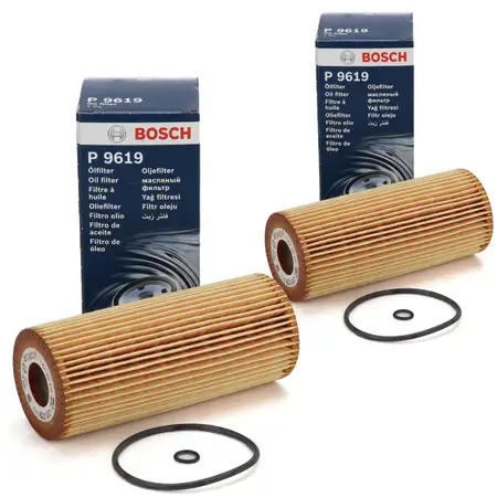 2x BOSCH 1457429619 &Ouml;lfilter VW Golf 4 Passat Sharan AUDI A4 A5 A6 1.9-2.5 TDI 074115562