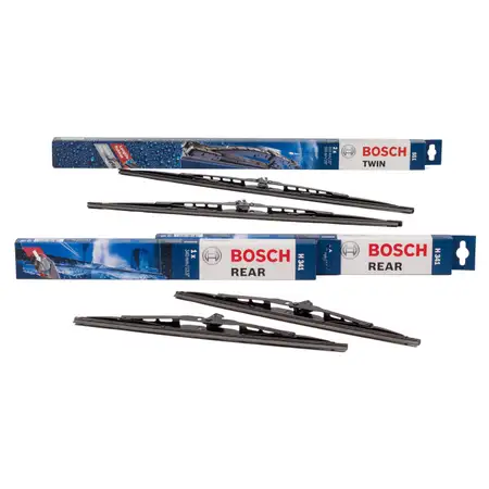 BOSCH 551 + 2x H341 Scheibenwischer FORD Tourneo / Transit Connect vorne + hinten