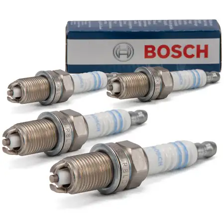 4x BOSCH FLR8LDCU+ Z&uuml;ndkerze OPEL Astra F G 1.2-2.0 Vectra A B C 1.4-2.2