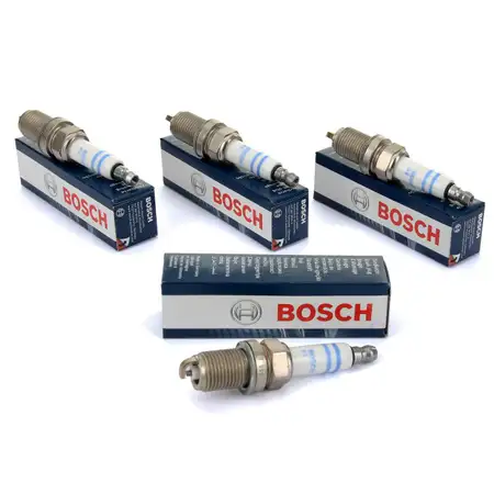 4x BOSCH FR7DE2 0242235797 Z&uuml;ndkerze AUDI A3 8P Leon Octavia 2 VW Golf 5 Passat B6 2.0 FSI