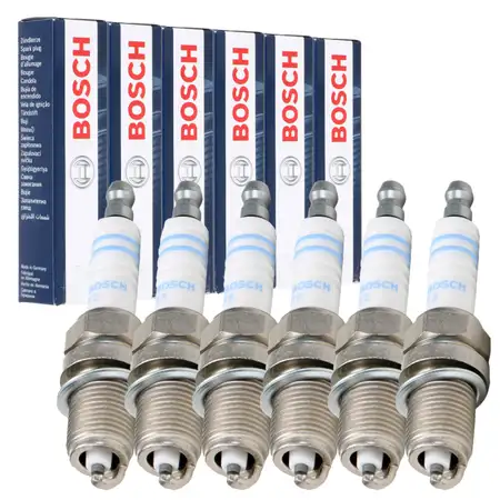 6x BOSCH FR7DC+ 0242235666 Z&uuml;ndkerze MERCEDES W202 W124 W210 W463 W140 M111