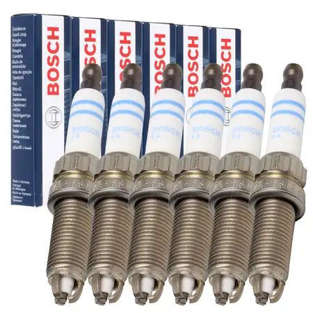 6x BOSCH ZGR6STE2 0242140507 Z&uuml;ndkerze BMW 1er E88 E82 3er E90-93 5er E60 N54 12120037244