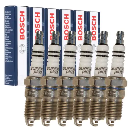 6x BOSCH HR7DC+ 0242235661 Z&uuml;ndkerze MAZDA Tribute 3.0 V6 PEUGEOT 504 2.7 604 2.8 GTi