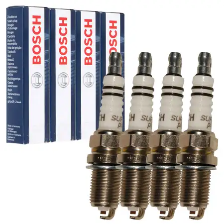 4x BOSCH FR8DC+ 0242229659 Z&uuml;ndkerze MERCEDES W202 W124 W210 M111 003159670326