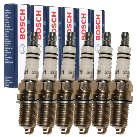 6x BOSCH FR8DC+ 0242229659 Z&uuml;ndkerze MERCEDES W202 W124 W210 W463 003159670326