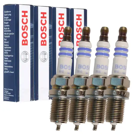 4x BOSCH FR7KPP33U+ 0242236544 Z&uuml;ndkerze MERCEDES W203 W210 C208 A208 R170 M111