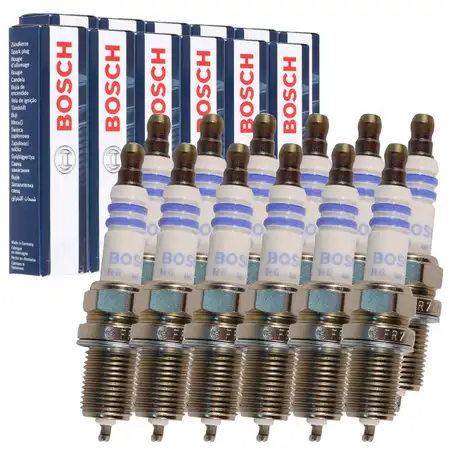 12x BOSCH FR7KPP33U+ 0242236544 Z&uuml;ndkerze MERCEDES W203 S203 CL203 R170 32 AMG M112