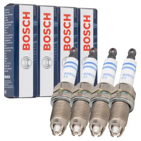 4x BOSCH FGR6HQE0 0242240590 Z&uuml;ndkerze AUDI A3 8P VW Golf 4 5 Passat B6 Touran 1.4/1.6 FSI