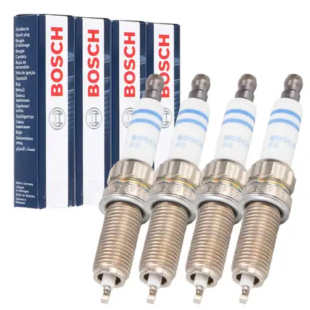 4x BOSCH 0242129512 ZQR8SI302 Z&uuml;ndkerze CITROEN MINI PEUGEOT 1.4 1.6 75-120 PS