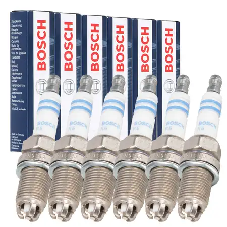 6x BOSCH 0242229799 FR8KTC+ Z&uuml;ndkerze MERCEDES W140 S280 300 SE R129 280 320 M104