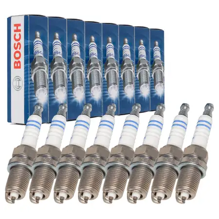 8x BOSCH 0242240593 FR6DC+ Z&uuml;ndkerze AUDI S4 B7 S5 8T 8F A6 C5 C6 A8 3.7 4.2 VW Touareg