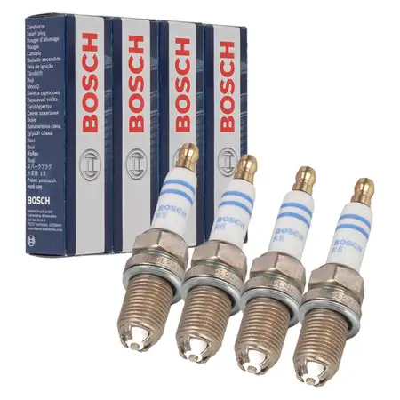 4x BOSCH 0242235715 FGR7KQE0 Z&uuml;ndkerze BMW 1er E81 E87 116i 3er E90 316i N45 B16 115 PS