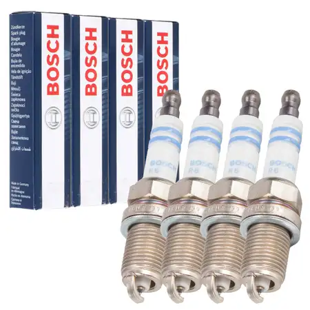 4x BOSCH 0242236571 FR7KI332S CNG LPG GAS Z&uuml;ndkerze f&uuml;r AUDI MERCEDES OPEL VW