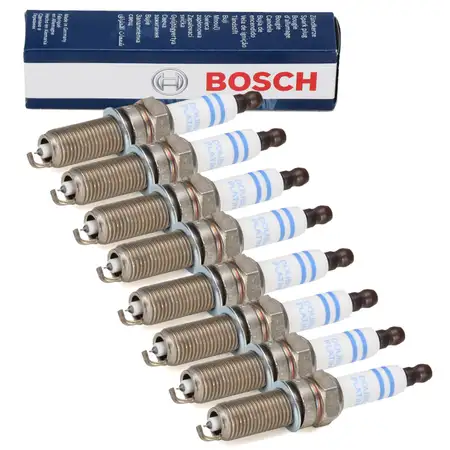 8x BOSCH 0242140512 YR6NPP332 Z&uuml;ndkerze MERCEDES W212 C219 W463 X164 W221 R230 M273