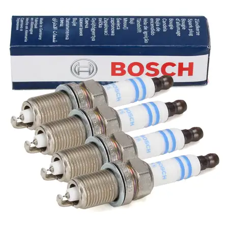 4x BOSCH 0242240654 FR6LI332S Z&uuml;ndkerze VW Golf 4 5 6 Polo Ibiza Leon Fabia 1.4-2.0