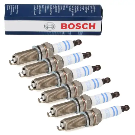 6x BOSCH 0242140512 YR6NPP332 Z&uuml;ndkerze MERCEDES W204 C230 W164 ML300 4-matic M272