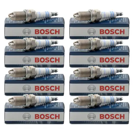 8x BOSCH FR7LDC+ 0242235668 Z&uuml;ndkerze BMW 5er E34 E39 7er E32 E38 8er E31 M60 M62