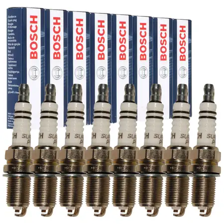 8x BOSCH FR8DC+ 0242229659 Z&uuml;ndkerze MERCEDES-BENZ W124 W210 W140 R129 M119