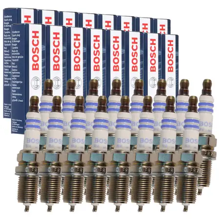 16x BOSCH FR7KPP33U+ 0242236544 Z&uuml;ndkerze MERCEDES W202 S203 A209 R171 55AMG M113