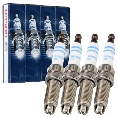 4x BOSCH 0242140560 ZGR6STE2W Z&uuml;ndkerze BMW 1er E81-88 3er E90-93 5er E60 E61 N43