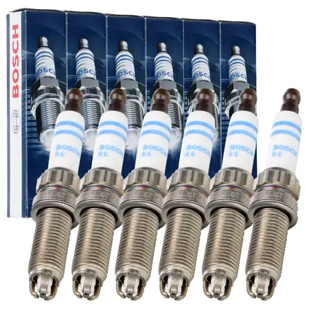 6x BOSCH 0242140560 ZGR6STE2W Z&uuml;ndkerze BMW 3er E90-93 5er E60/61 F10/11 6er E63/64 N53