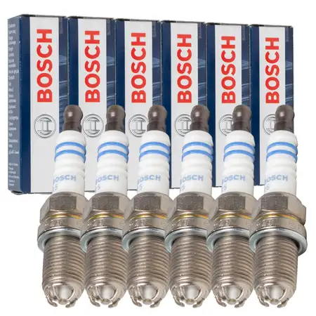 6x BOSCH 0242235748 FGR7DQE+ Z&uuml;ndkerze VW Passat B5 AUDI A4 B5-7 A6 C4 C5 V6