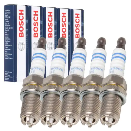 5x BOSCH 0242235748 FGR7DQE+ Z&uuml;ndkerze VOLVO 850 960 C70 S60 I S70 S80 S90 V70 2.4 2.5