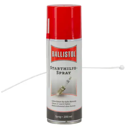 BALLISTOL Startwunder Spray Starthilfespray Starterspray 200ml + Verl&auml;ngerung