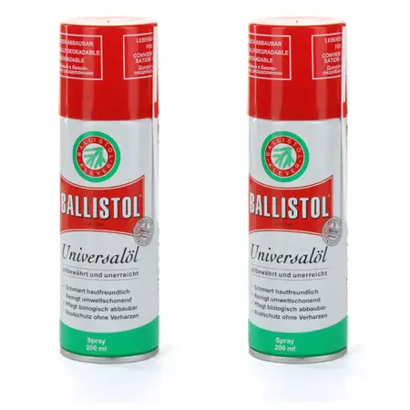 2x 200ml BALLISTOL Universal&ouml;l Rostschutz Maschinen&ouml;l Schmier&ouml;l &Ouml;l