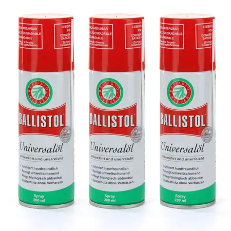 3x 200ml BALLISTOL Universal&ouml;l Rostschutz Maschinen&ouml;l Schmier&ouml;l &Ouml;l