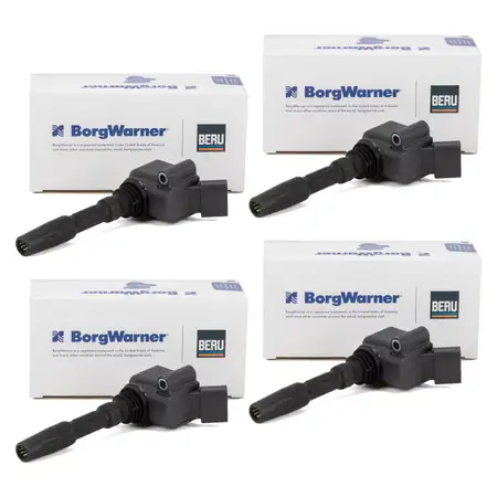 4x BERU ZSE137 Z&uuml;ndspule + Z&uuml;ndkerzenstecker VW Golf 7 8 AUDI A1 A3 A4 A6 A7 1.8/2.0 TSI