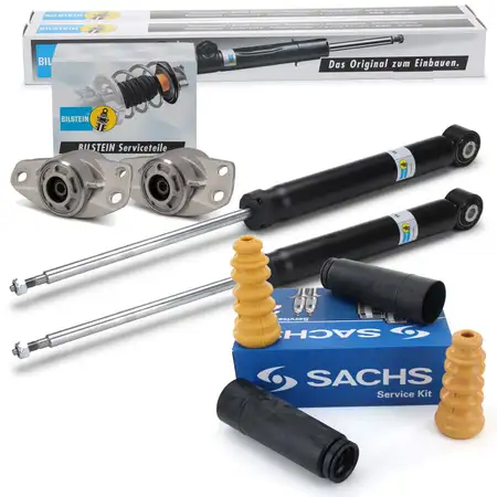 2x BILSTEIN B4 Sto&szlig;d&auml;mpfer + SACHS Staubschutz + B1 Domlager VW Golf 6 hinten