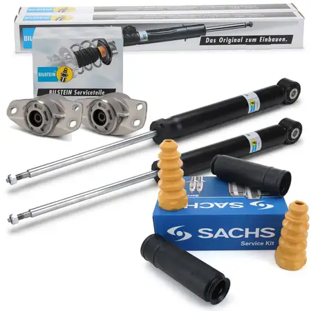 2x BILSTEIN B4 Sto&szlig;d&auml;mpfer + SACHS Staubschutz + B1 Domlager VW Golf 6 Variant hinten