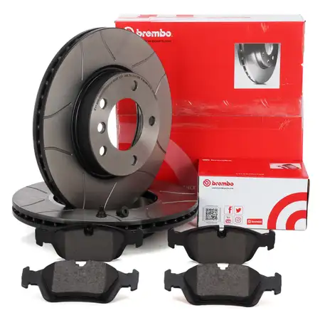 Brembo MAX LINE Bremsscheiben + Bel&auml;ge BMW 3er E36 E46 Z3 Z4 E85 vorne