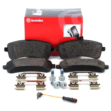 BREMBO P50132 Bremsbel&auml;ge + Warnsensor MERCEDES W205 W222 A217 R231 63 AMG GT hinten