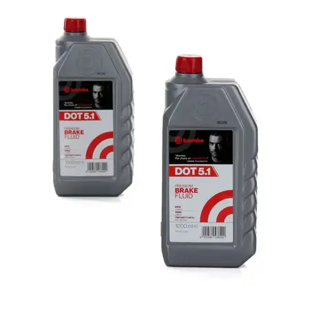 2L 2 Liter BREMBO L05010 Bremsfl&uuml;ssigkeit Brake Fluid DOT 5.1 Premium