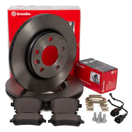 BREMBO Bremsscheiben + Bel&auml;ge + Wako VW Multivan Transporter T5 + T6 hinten