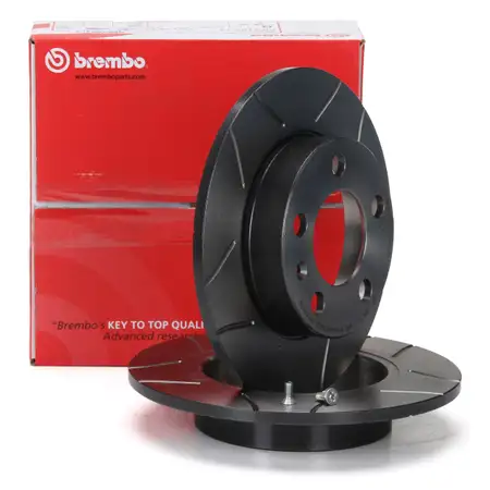 Brembo 08.7165.75 MAX LINE Bremsscheiben Satz VW Golf 4 Polo T-Cross AUDI A1 A2 A3 hinten