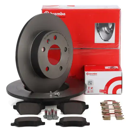 BREMBO Bremsscheiben + Bel&auml;ge OPEL Astra G H Combo Corsa C Zafira A B hinten