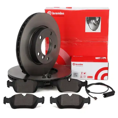 BREMBO Bremsscheiben + Bel&auml;ge + Wako BMW 3er E36 316-328i 325td 325tds vorne