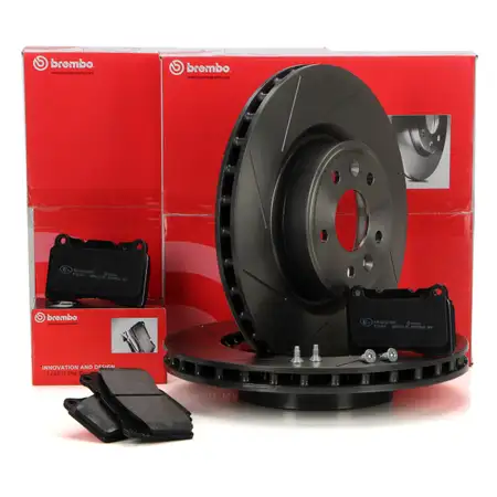 BREMBO Bremsscheiben + Bel&auml;ge RENAULT Megane 3 2.0 R.S. / TCe 250-273 PS vorne