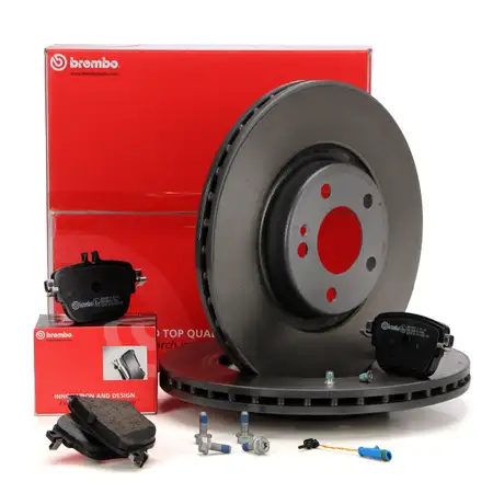 BREMBO Bremsscheiben + Bel&auml;ge + Wako MERCEDES E-Klasse W213 S213 CLS C257 hinten