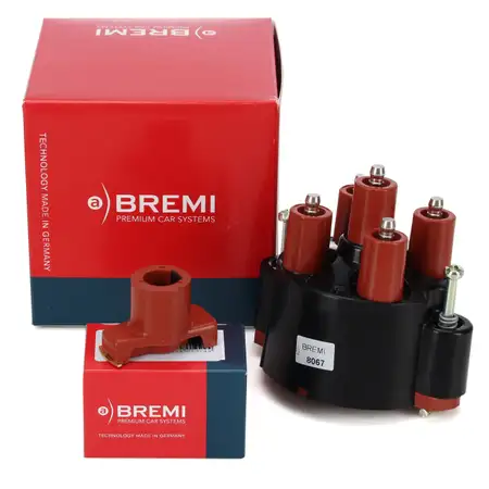 BREMI Verteilerkappe + Verteilerfinger MERCEDES W201 2.0 W123 W124 200 230 T1 M102