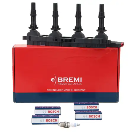 BREMI Z&uuml;ndmodul + 4x BOSCH Z&uuml;ndkerze OPEL Astra G Corsa C Vectra B C Zafira A 1.8 16V