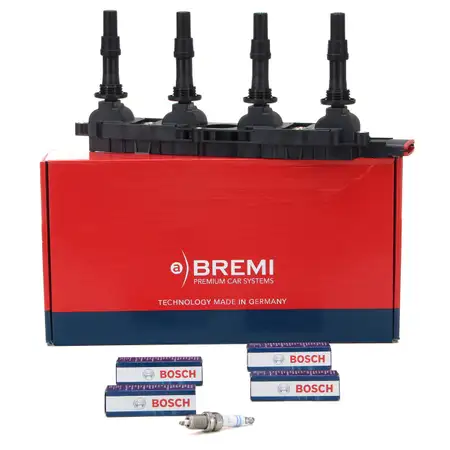 BREMI Z&uuml;ndmodul + 4x BOSCH Z&uuml;ndkerze OPEL Astra H Signum Vectra C 1.8 / 16V